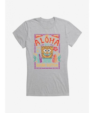 Limited Time Special SpongeBob Aloha Girls T-Shirt $9.16 T-Shirts