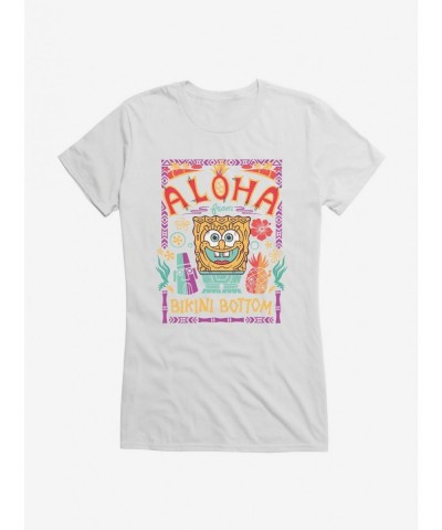 Limited Time Special SpongeBob Aloha Girls T-Shirt $9.16 T-Shirts