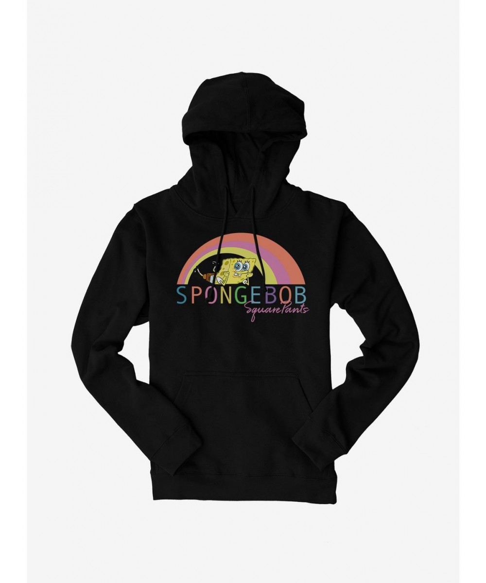 Flash Sale SpongeBob SquarePants Under Rainbow Hoodie $17.96 Hoodies