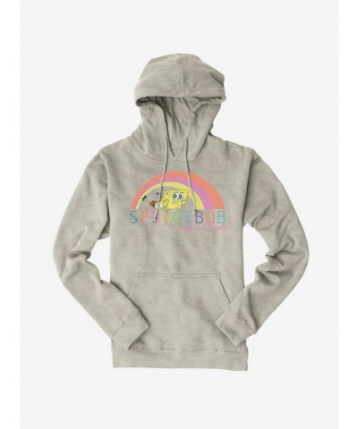 Flash Sale SpongeBob SquarePants Under Rainbow Hoodie $17.96 Hoodies