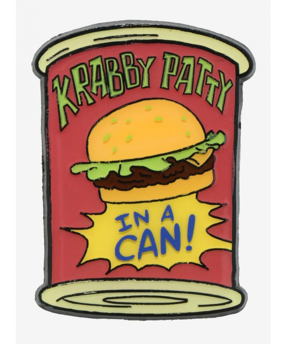 High Quality SpongeBob SquarePants Krabby Patty Can Enamel Pin $2.14 Pins