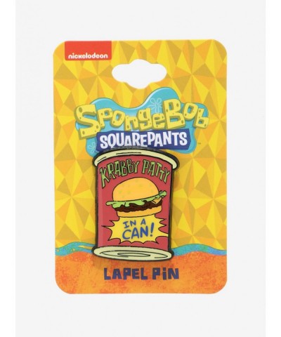 High Quality SpongeBob SquarePants Krabby Patty Can Enamel Pin $2.14 Pins