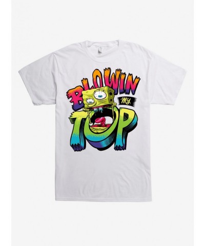 Unique SpongeBob Patch Blowin My Top T-Shirt $6.63 T-Shirts