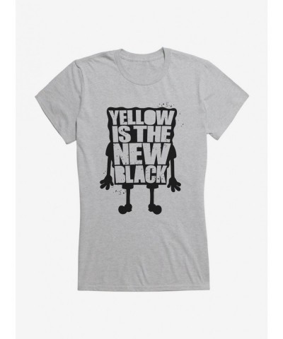 Trendy SpongeBob SquarePants Yellow Is The New Black Girls T-Shirt $6.18 T-Shirts