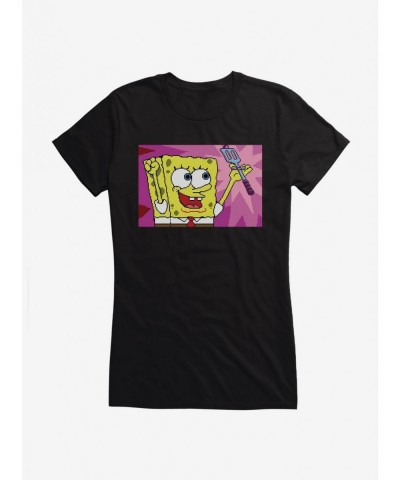 Festival Price SpongeBob SquarePants Achieved Lost Spatula Girls T-Shirt $6.37 T-Shirts