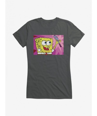 Festival Price SpongeBob SquarePants Achieved Lost Spatula Girls T-Shirt $6.37 T-Shirts