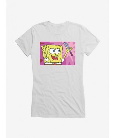 Festival Price SpongeBob SquarePants Achieved Lost Spatula Girls T-Shirt $6.37 T-Shirts