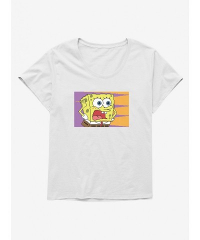 Sale Item SpongeBob SquarePants Screaming Girls T-Shirt Plus Size $8.61 T-Shirts