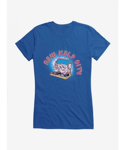 Premium SpongeBob SquarePants New Kelp City DJ Sponge Girls T-Shirt $6.77 T-Shirts