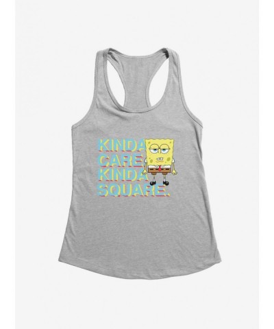 Seasonal Sale SpongeBob SquarePants Kinda Care Kinda Square Girls Tank $8.37 Tanks