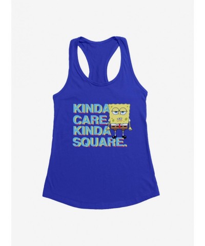 Seasonal Sale SpongeBob SquarePants Kinda Care Kinda Square Girls Tank $8.37 Tanks