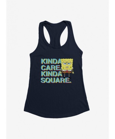 Seasonal Sale SpongeBob SquarePants Kinda Care Kinda Square Girls Tank $8.37 Tanks