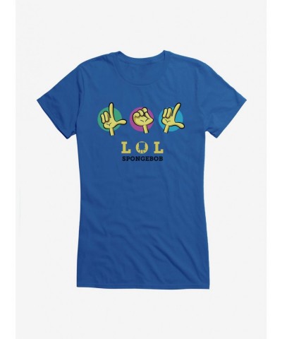 Best Deal SpongeBob SquarePants LOL Hands Girls T-Shirt $9.56 T-Shirts