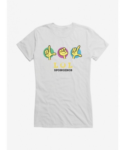 Best Deal SpongeBob SquarePants LOL Hands Girls T-Shirt $9.56 T-Shirts