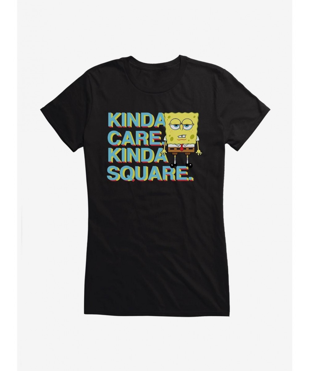 Pre-sale SpongeBob SquarePants Kinda Square Girls T-Shirt $6.97 T-Shirts