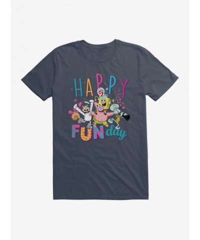 New Arrival SpongeBob SquarePants Happy Fun Day T-Shirt $6.69 T-Shirts