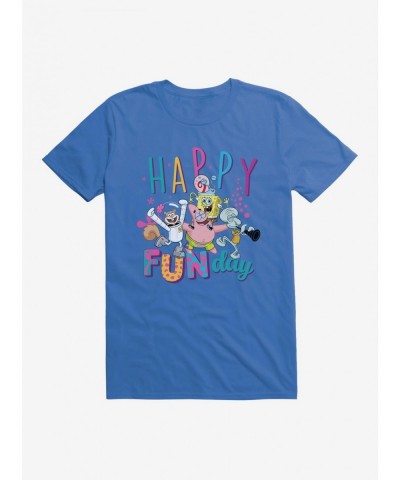 New Arrival SpongeBob SquarePants Happy Fun Day T-Shirt $6.69 T-Shirts