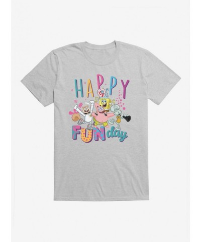 New Arrival SpongeBob SquarePants Happy Fun Day T-Shirt $6.69 T-Shirts