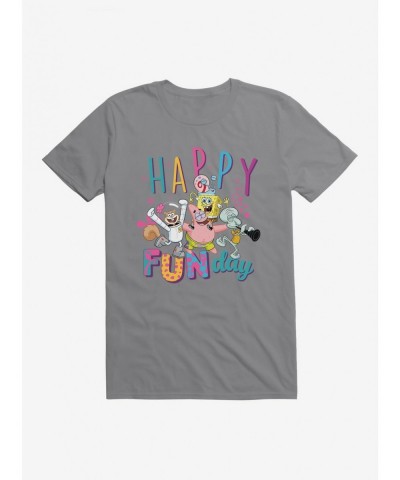 New Arrival SpongeBob SquarePants Happy Fun Day T-Shirt $6.69 T-Shirts