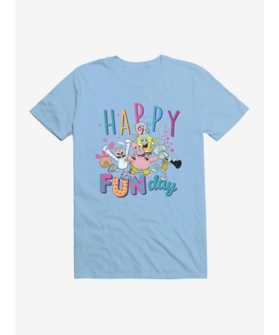 New Arrival SpongeBob SquarePants Happy Fun Day T-Shirt $6.69 T-Shirts