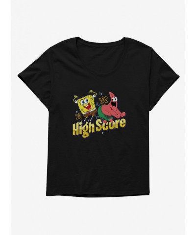 Best Deal SpongeBob SquarePants High Score Girls T-Shirt Plus Size $8.37 T-Shirts