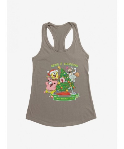 Bestselling SpongeBob SquarePants Around The Christmas Tree Girls Tank $8.96 Tanks