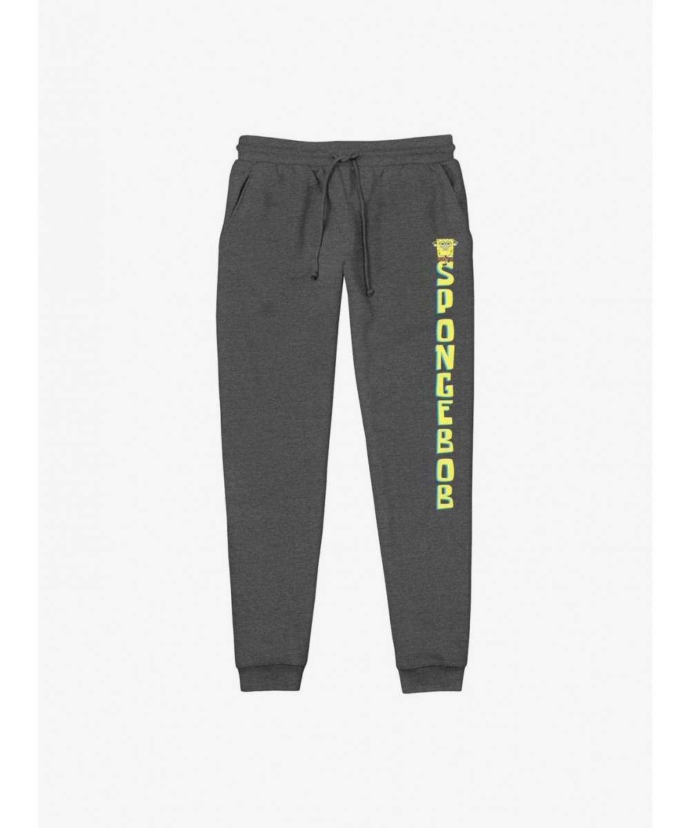 Pre-sale Spongebob Squarepants Sponge Logo Jogger Sweatpants $14.36 Merchandises