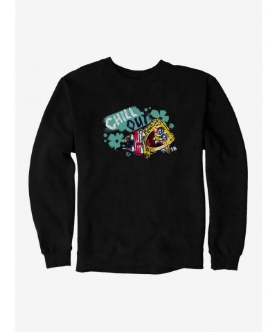 Limited Time Special SpongeBob SquarePants Sparkle Eyes Chill Out Sweatshirt $12.10 Sweatshirts