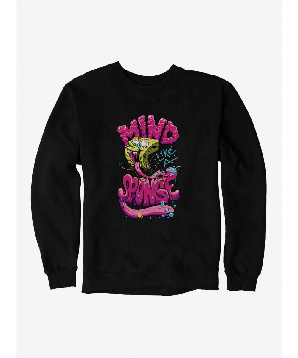 Flash Deal SpongeBob SquarePants Mind Like A Sponge Sweatshirt $8.86 Sweatshirts