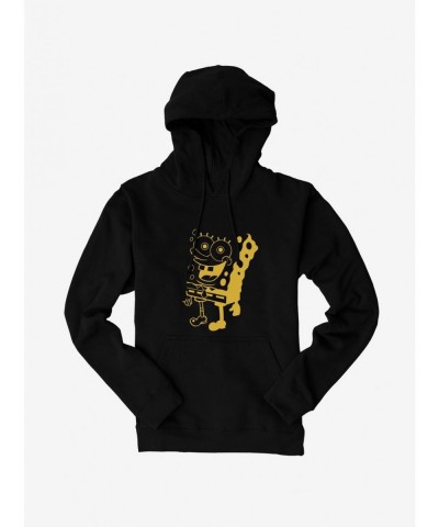 Huge Discount SpongeBob SquarePants Shadowed Outline Hoodie $14.37 Hoodies