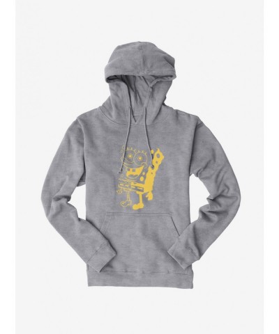 Huge Discount SpongeBob SquarePants Shadowed Outline Hoodie $14.37 Hoodies