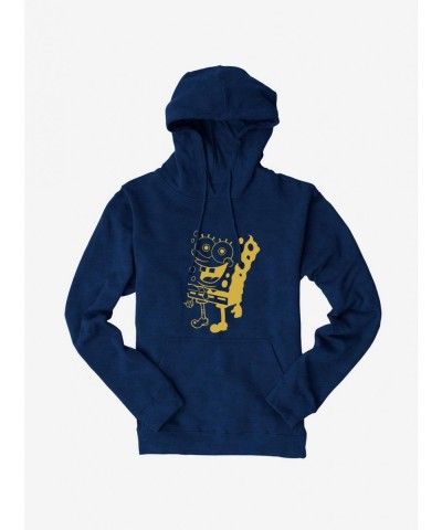 Huge Discount SpongeBob SquarePants Shadowed Outline Hoodie $14.37 Hoodies