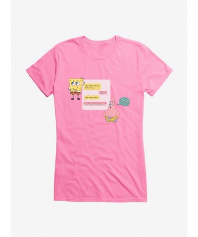 Special SpongeBob SquarePants Can't See My Forehead Girls T-Shirt $6.97 T-Shirts