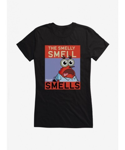 Clearance SpongeBob SquarePants Mr. Krabs Smelly Smell Girls T-Shirt $6.37 T-Shirts