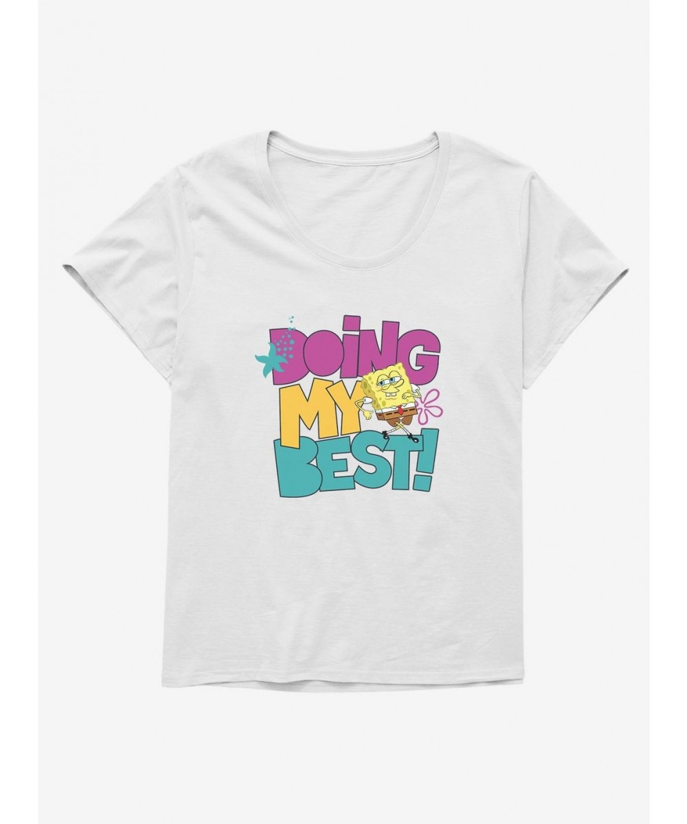 Wholesale SpongeBob SquarePants Doing My Best! Girls T-Shirt Plus Size $7.89 T-Shirts