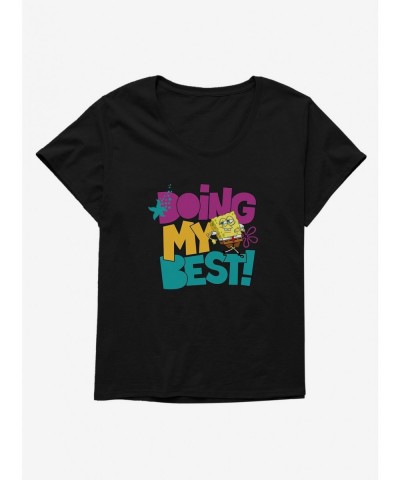 Wholesale SpongeBob SquarePants Doing My Best! Girls T-Shirt Plus Size $7.89 T-Shirts