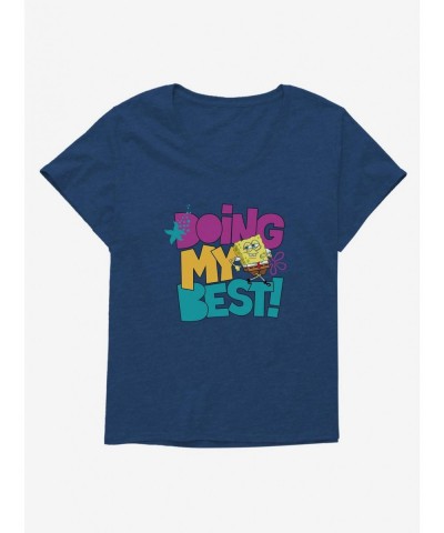 Wholesale SpongeBob SquarePants Doing My Best! Girls T-Shirt Plus Size $7.89 T-Shirts