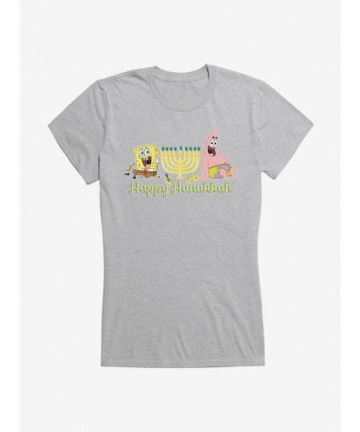 Festival Price SpongeBob SquarePants Happy Hanukkah Duo Girls T-Shirt $8.96 T-Shirts