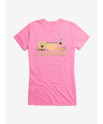 Festival Price SpongeBob SquarePants Happy Hanukkah Duo Girls T-Shirt $8.96 T-Shirts