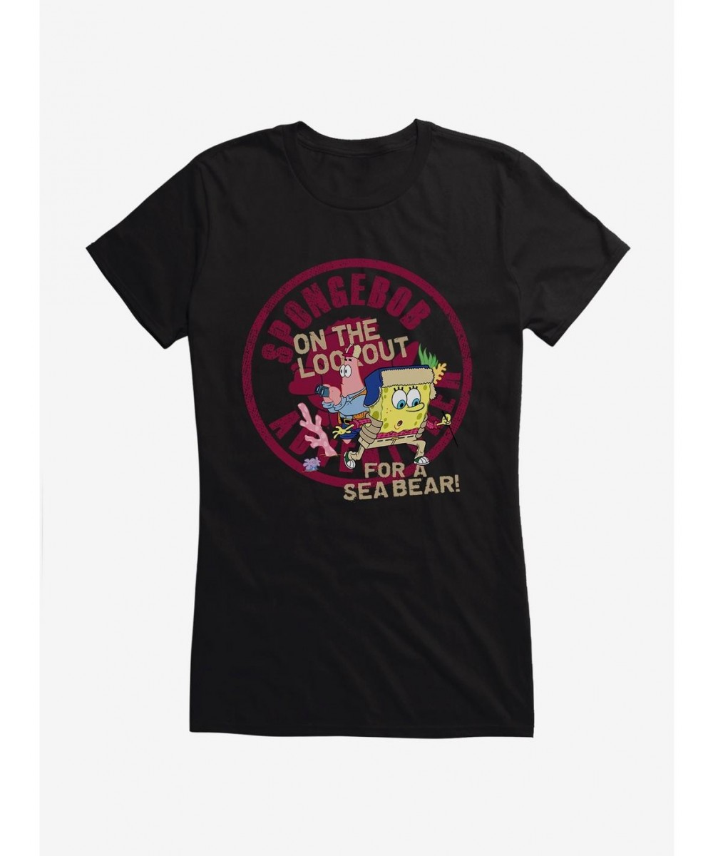 Unique SpongeBob SquarePants Looking For A Seabear Girls T-Shirt $8.17 T-Shirts