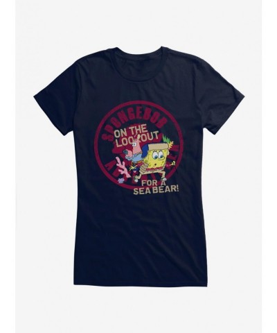 Unique SpongeBob SquarePants Looking For A Seabear Girls T-Shirt $8.17 T-Shirts