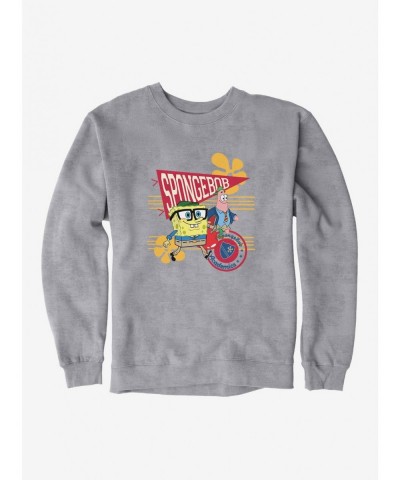 Huge Discount SpongeBob SquarePants Academic Stroll Sweatshirt $12.40 Sweatshirts