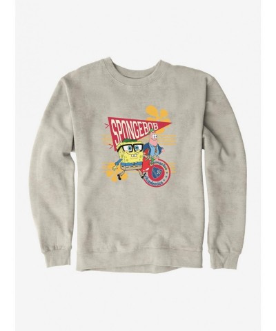 Huge Discount SpongeBob SquarePants Academic Stroll Sweatshirt $12.40 Sweatshirts