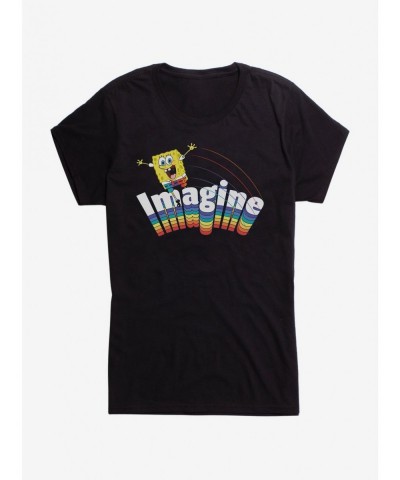 Flash Deal Spongebob Squarepants Imagine Rainbow Girls T-Shirt $5.98 T-Shirts