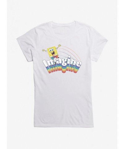 Flash Deal Spongebob Squarepants Imagine Rainbow Girls T-Shirt $5.98 T-Shirts