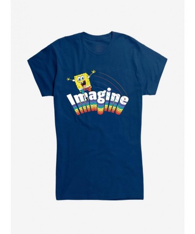 Flash Deal Spongebob Squarepants Imagine Rainbow Girls T-Shirt $5.98 T-Shirts