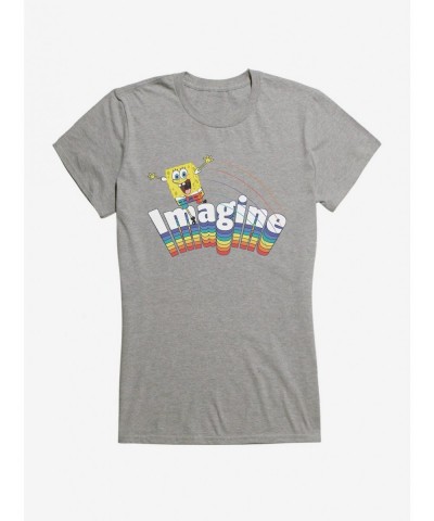 Flash Deal Spongebob Squarepants Imagine Rainbow Girls T-Shirt $5.98 T-Shirts