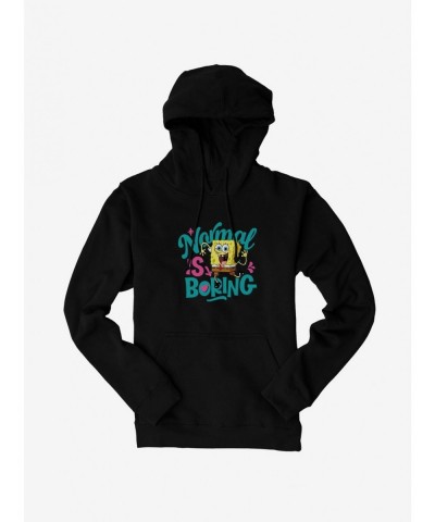 Flash Deal SpongeBob SquarePants Normal Is Boring Hoodie $12.57 Hoodies