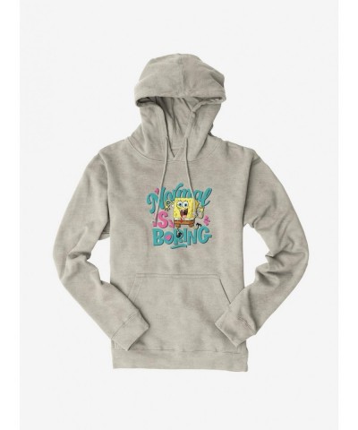 Flash Deal SpongeBob SquarePants Normal Is Boring Hoodie $12.57 Hoodies