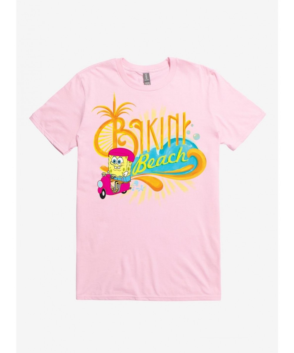 Discount Sale SpongeBob SquarePants Bikini Beach Ride T-Shirt $6.50 T-Shirts